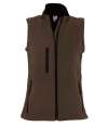 46801 Ladies Rallye SOL'S Ladies Rallye Soft Shell Bodywarmer Dark Chocolate colour image